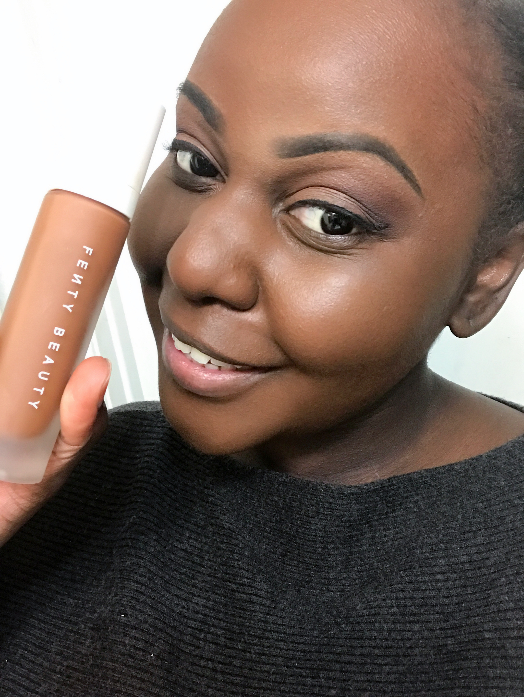 Fenty Beauty founation trophy wife review for dark skin