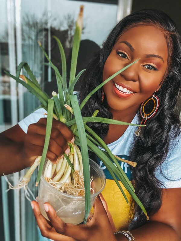 plant mom, Home Grown, Everything You Need to Know About Growing Scallions at Home, Organic food vs non organic food, healthy food, eat clean,