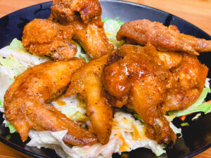 Fried Wings with Spicy Honey Butter Sauce,  best fried chicken wings recipe