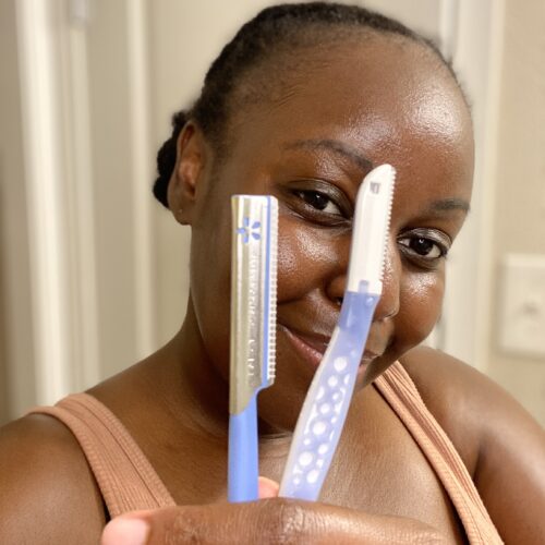 dermaplaning, shaving face, face razor review, blades, sephora, dark skin beauty blogger, sephora vib rouge blogger, texas blogger, texas influencer, dark skin, best moisturizers for winter for black people, most hydrating moisturizers, exfoliating face makeup remover wipes, SEPHORA COLLECTION Triple Action Cleansing Water, New Year New Skin, Daytime Skincare Routine, skincare blogger influencer